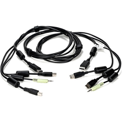 Vertiv CBL0104 | Vertiv Avocent USB Keyboard and Mouse, DisplayPort and Audio Cable, 6 ft. for Vertiv Avocent SV and SC Series Switches