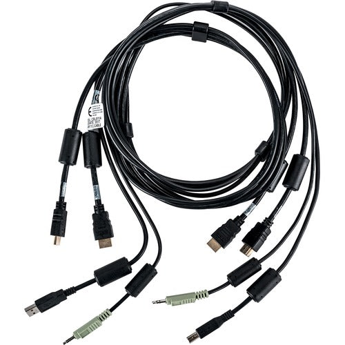 Vertiv CBL0115 | Vertiv Avocent USB Keyboard and Mouse, Dual HDMI and Audio Cable, 10 ft. for Vertiv Avocent SV and SC Series Switches - 6 ft