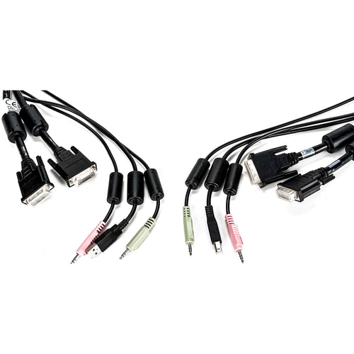 Vertiv CBL0121 | AVOCENT KVM Cable - 10 ft, Dual Display, DVI-I, 1 x USB, 2 x Audio, Standard KVM cable 2-DVI-I/1-USB/2-AUDIO