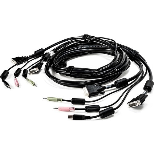 Vertiv CBL0121 | AVOCENT KVM Cable - 10 ft, Dual Display, DVI-I, 1 x USB, 2 x Audio, Standard KVM cable 2-DVI-I/1-USB/2-AUDIO