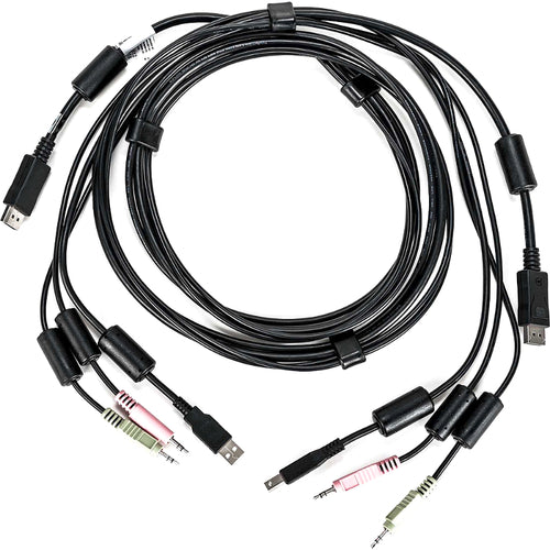 Vertiv CBL0122 | AVOCENT KVM Cable - 6 ft, Single Display, DisplayPort, 1 x USB, 2 x Audio, Standard KVM cable 1-DISPLAYPORT/1-USB/2-AUDIO.