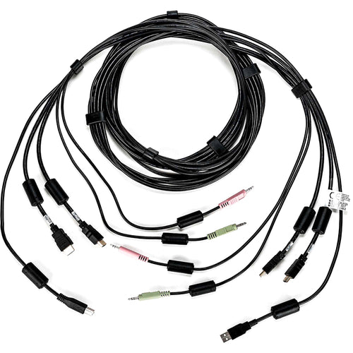Vertiv CBL0129 | AVOCENT KVM Cable - 10 ft, Dual Display, HDMI, 1 x USB, 2 x Audio, Standard KVM cable