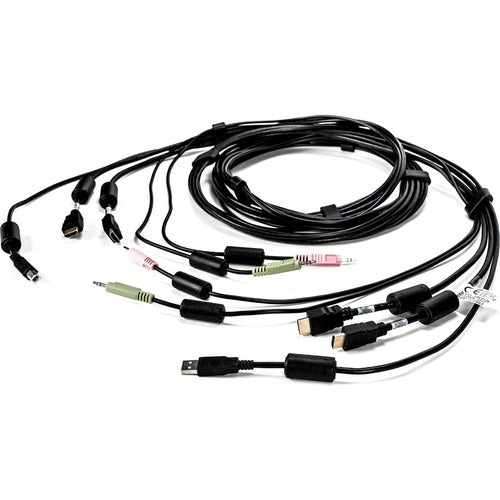 Vertiv CBL0129 | AVOCENT KVM Cable - 10 ft, Dual Display, HDMI, 1 x USB, 2 x Audio, Standard KVM cable