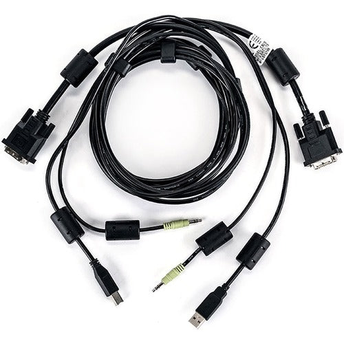 Vertiv CBL0150 | Vertiv Avocent USB Keyboard and Mouse, DVI-D and Audio Cable, 6 ft. forVertiv Avocent SV and SC Series Switches - 6 ft