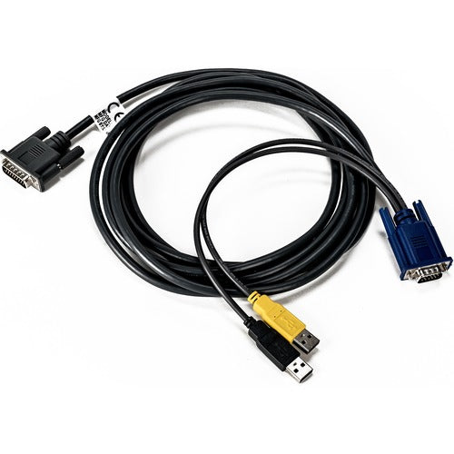 Vertiv CBL0171 | AVOCENT 12-foot 26-Pin to VGA Target Cable - 12 ft, Single Display, VGA, 2 x USB, AutoView KVM with CAC cable