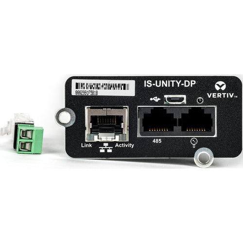 Vertiv IS-UNITY-DP | Vertiv Liebert IntelliSlot Unity-DP-Network Card - Remote Monitoring|Dual Protocol - Data Center Monitoring | Adapter