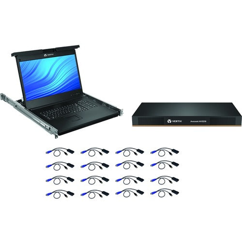 Vertiv LRA185KMM16D-G01 | Vertiv Avocent LRA Rack Console 18.5" LCD Widescreen,16-Port