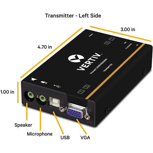 Vertiv LV3010P-001 | Avocent LV 3000 Series High Quality KVM Extender Kit with Receiver & Transmitter - LongView, Single Display