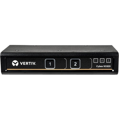 Vertiv SC820-001 | Vertiv Cybex SC800 Secure Desktop KVM | 2 Port Single-Head | DVI-I | TAA - 4K UHD | NIAP PP 3.0 Compliant