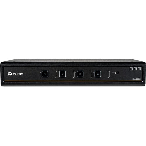 Vertiv SC945-001 | Cybex SC945 Secure KVM Switch - 4-Port, Dual Display, DVI-I in, DVI-I out, Secure KVM with DPP