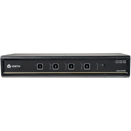 Vertiv SC945H-001 | Cybex SC945H Secure KVM Switch - 4-Port, Dual Display, HDMI in, HDMI out, Secure KVM with DPP