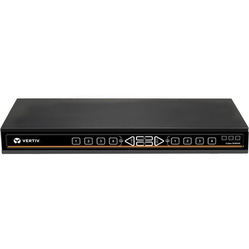 Vertiv SCM145H-001 | Cybex SCM145H Secure KVM Switch - 4-Port, Dual Display, HDMI in, HDMI out, Secure Matrix KVM with DPP