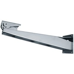 Videotec NXWBL | Camera Housing Wall Mount Bracket, 99 Lb Load, 23.5" Length, 316L Electropolished Stainless Steel, With Joint, For Nxl Series