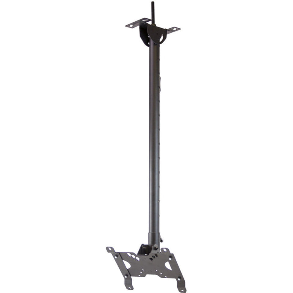 ViewZ VZ-CM308B | Telescopic 3' - 8' Ceiling Mount with Length, Rotation and Tilt Adjust, Black