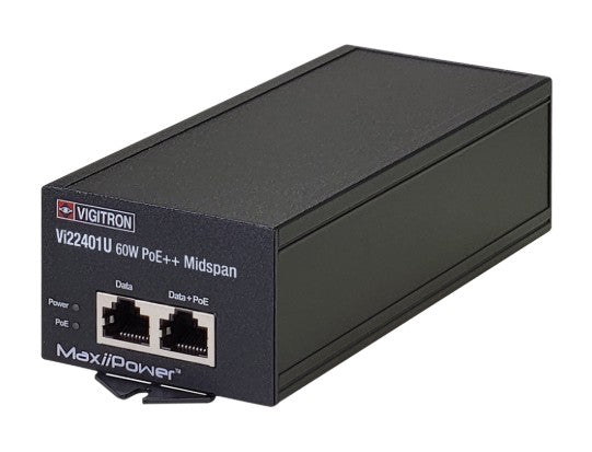 Vigitron VI22401U | Single Port 60W IEEE 802.3bt PoE Midspan