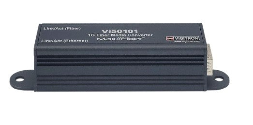 Vigitron VI50101 | Single Port Mini PoE Powered 1G Fiber Media Converter