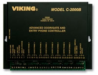 Viking Electronics C-2000B | Entry Phone Controller, 8-1/4 inch L, 6-1/4 inch W, 1-3/4 inch H, 120 VAC, 13.8 VAC, 1.25 A