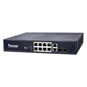 Vivotek AW-FGT-100D-120 | Unmanaged 8xFE PoE + 2xGE Combo Switch