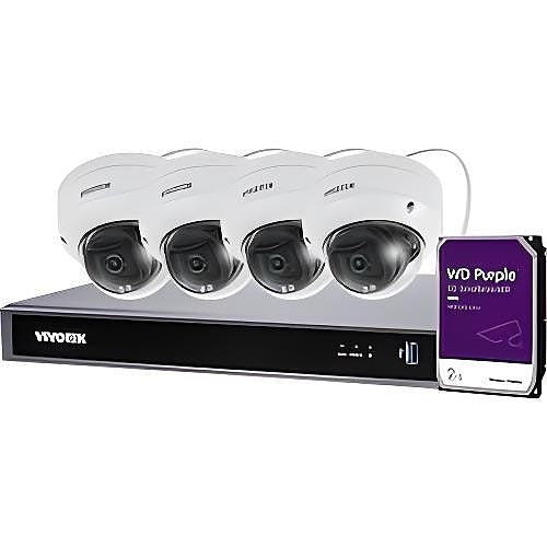 Vivotek B4D83N82T | Kit: 4xfd9383-hv 5mp Ai Camera, Nd9326p Vortex Cloud NVR, 2TB WD HDD