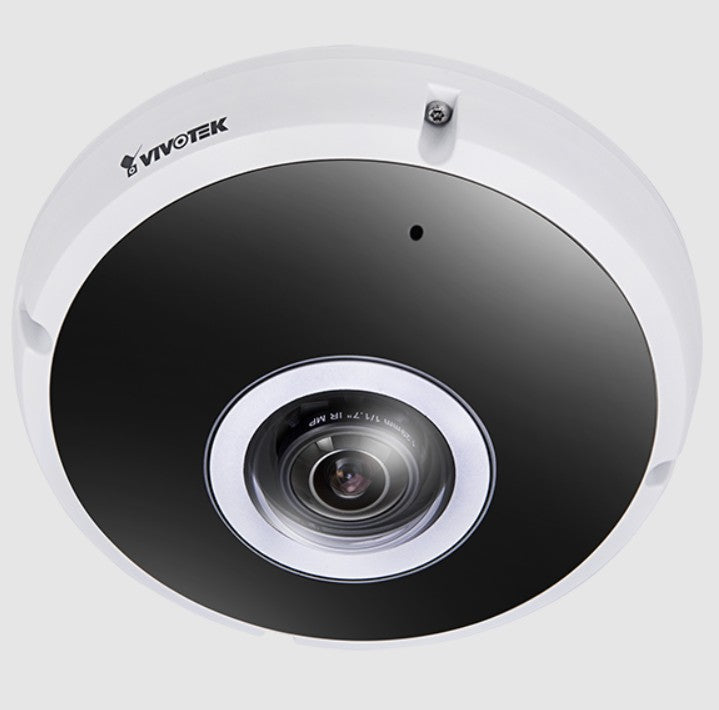 Vivotek FE9391-EVV2M12M | 12MP Fisheye Panoramic AI Camera