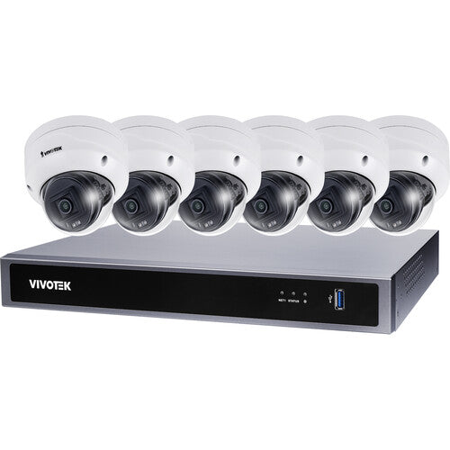 Vivotek V5K6D3A2 | 5MP 7-Piece Network Video Kit with 6 Domes