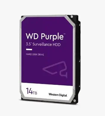 Vivotek WD140PURZ | WD Purple Surveillance Hard Drive, 14TB