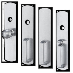 Von Duprin 880TP-R US3 | Rim Exit Device Trim, Thumbpiece, 14-3/16" H × 3" W × 3/32" T, 2" Proj., ANSI 05, Bright Brass