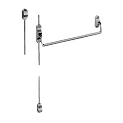 Von Duprin 8827EO US4 | Exit Device, Surface Mount Vertical Rod, Exit Only, ANSI 01, Satin Brass, Without Trim
