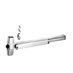 Von Duprin 99DT US26D 48 | Rim Exit Device Trim, Dummy, 3" W x 14-13/16" H x 3/32" Thickness, 2" Projection, ANSI 02, Satin Chrome Plated