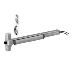 Von Duprin EL99NL US28 36 | Electric Latch Retraction Rim Exit Device, Grooved Case, Night Latch Trim, 36" Length, Anodized Aluminum