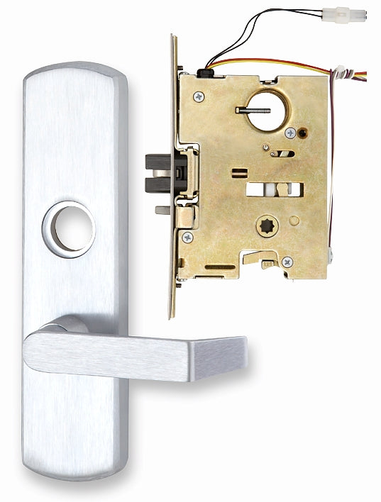 Von Duprin M996LMUS26DLHR | Electrified Breakaway Lever Trim, US26D Satin Chrome, Trim Design, Escutcheon Pull