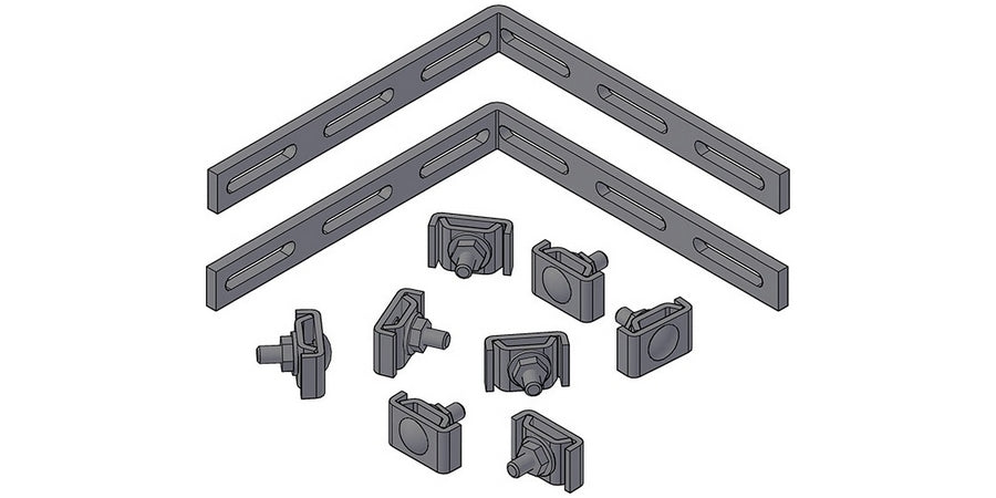 WBT CORNERSPLICEBL | Splice Kit, Black, Steel, 5.94 inch L x 5.94 inch H