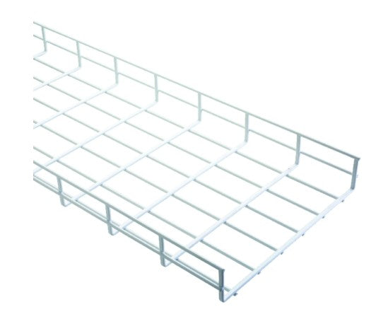 WBT WBT2X4SWH | Wire Basket Tray, White, Pre-Galvanized, Width 4 inch