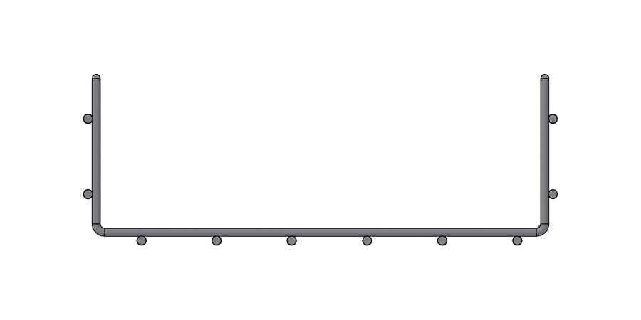 WBT WBT4X18SBL | Cable Tray, Silver, Pre-Galvanized, Length 118 inch