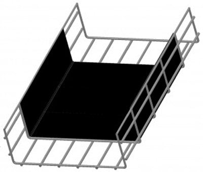 WBT WBTFORM4X18 | Wire Basket Tray, Silver, Pre-Galvanized, Width 18 inch