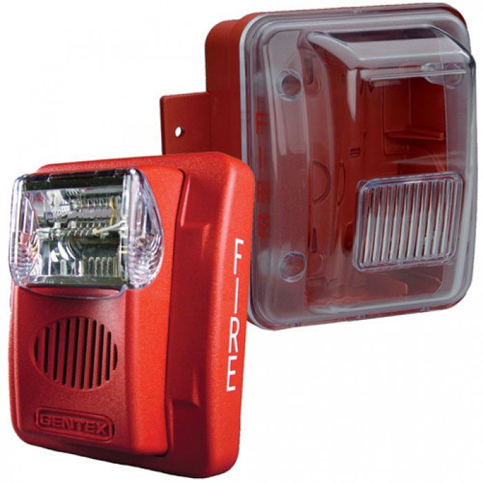 Bosch WGEC24-75WR | Wall Horn/strobe, Weatherproof 75cd, Red