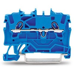 Wago Corporation 2001-1204 | 2-Conductor Through Terminal Block, 1.5 mm², For Ex E II & Ex I, Side & Center Marking