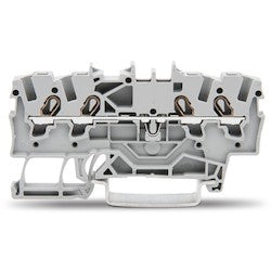 Wago Corporation 2001-1404 | 4-Conductor Through Terminal Block, Ex e II / Ex i Certified, Blue
