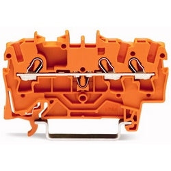 Wago Corporation 2002-1302 | 3-Conductor Through Terminal Block, 2.5 mm², Ex E II Rated, Side & Center Marking