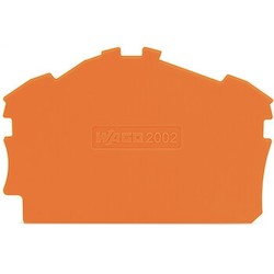 Wago Corporation 2002-6392 | End/Intermediate Plate, TOPJOB® S Series, Orange