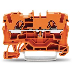 Wago Corporation 2004-1202 | 2-Conductor Through Terminal Block, 4 mm², Suitable for Ex E II Applications