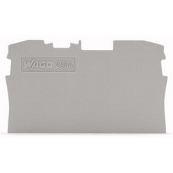 Wago Corporation 2004-1291 | End and Intermediate Plate, 1 mm Thick, Gray