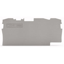 Wago Corporation 2004-1391 | End and Intermediate Plate, 1 mm Thick, Gray