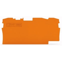 Wago Corporation 2004-1392 | End and Intermediate Plate, 1 mm / 0.039 in Thick, Orange