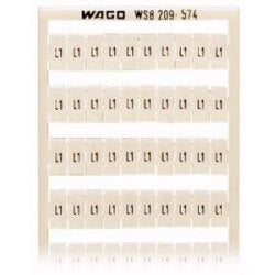 Wago Corporation 209-574 | WSB Quick Marking System, Horizontal Marking “L1”, for 5–17.5 mm Width, 100x (10 Strips x 10 Markers)
