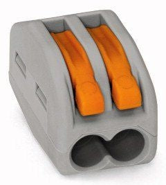 Wago Corporation 222-412K1944045 | Connector, 400 V, 32 A, 2-Pole, 28 to 12 AWG, Polyamide