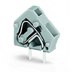 Wago Corporation 236-851 | Modular PCB Terminal Block, 1-Pole, 2 Pins, 5/5.08 mm Pitch, Black
