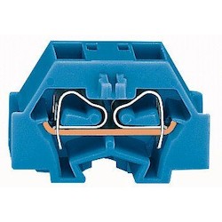 Wago Corporation 260-334 | 4-Conductor Terminal Block, With Fixing Flange, Mounting Hole 3.2 mm, For DIN 35 Rail