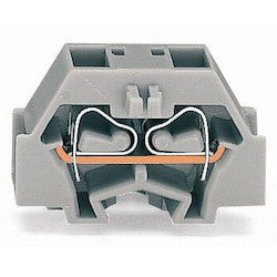 Wago Corporation 260-336 | 4-Conductor Terminal Block, With Fixing Flange, Mounting Hole 3.2 mm, For DIN 35 Rail