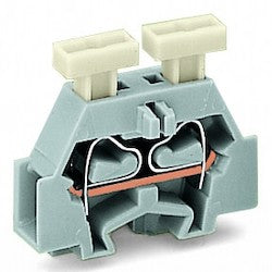 Wago Corporation 261-301/341-000 | 2-Conductor Terminal Block, Push-Button on Both Sides, for Screw or Similar Mounting